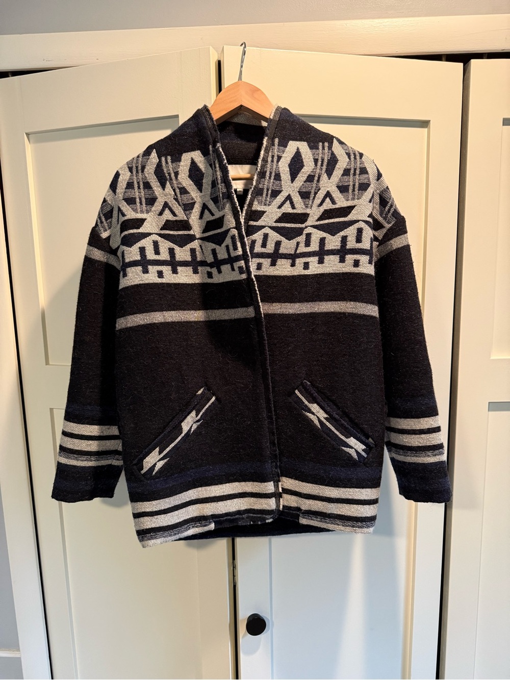 Women’s IRO Patterned One Button Jacket- missing belt